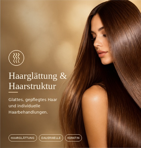 Haarglättung und Haarstruktur